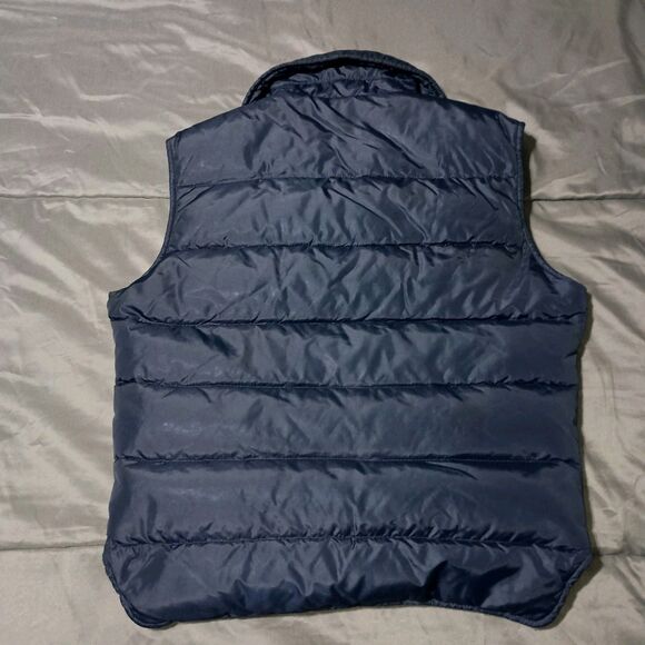 Vintage Comfy Men's Large Western Puffer Vest Goose Down 70's-80's USA Ski Hippy - Picture 11 of 16